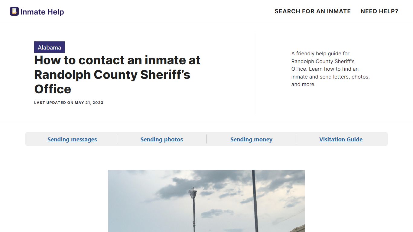 How to contact an inmate at Randolph County Sheriff’s Office